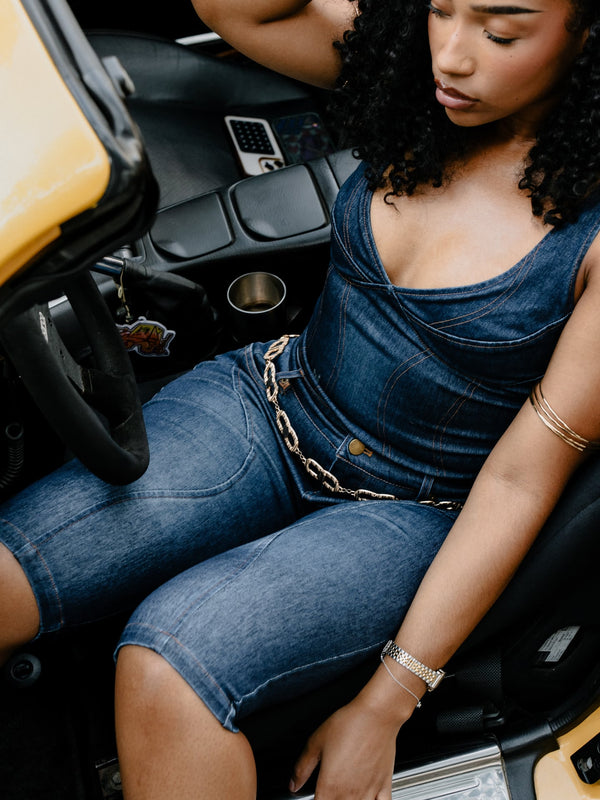 Denim top